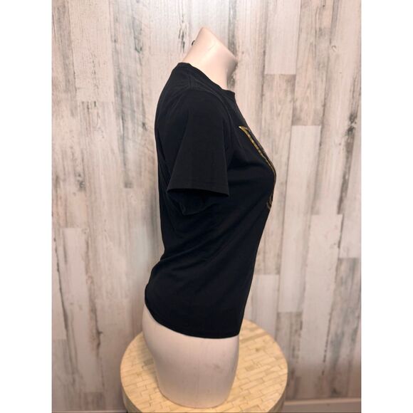 NFL Black Gold Logo Graphic T-Shirt | Women’s Medium Football Fan Top - Picture 6 of 6